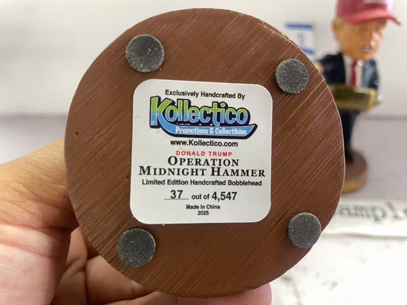 President Trump Operation Midnight Hammer Bobblehead