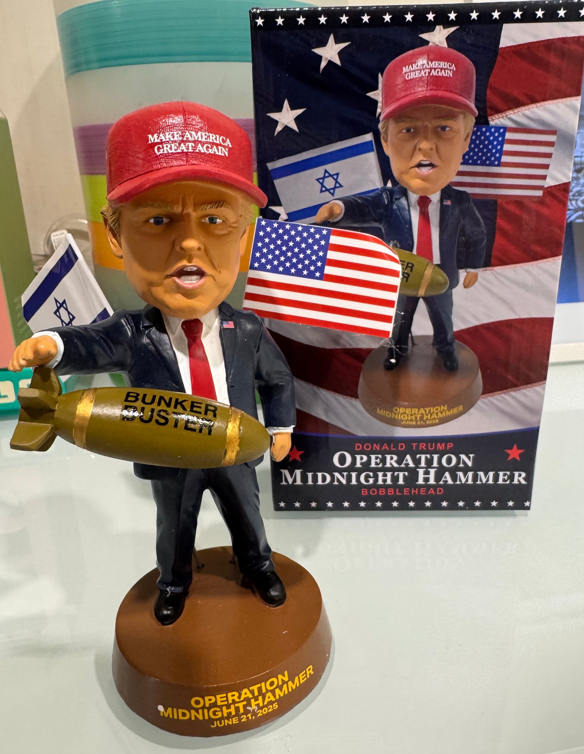 President Trump Operation Midnight Hammer Bobblehead
