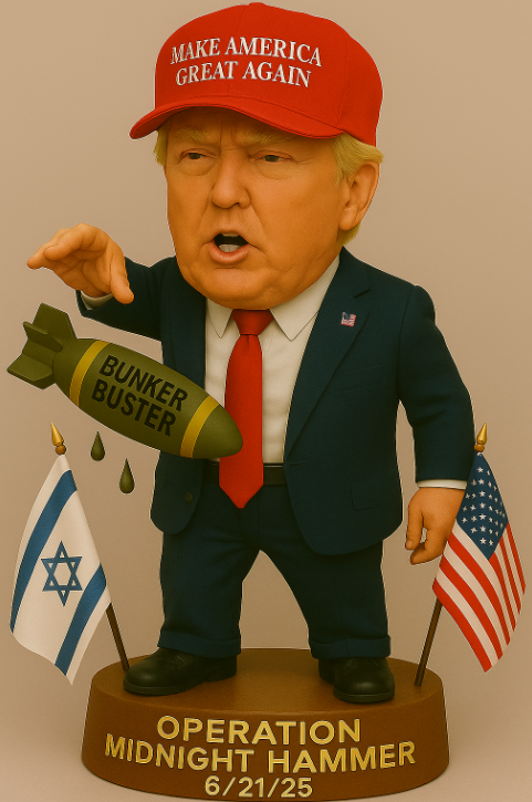 President Trump Operation Midnight Hammer Bobblehead