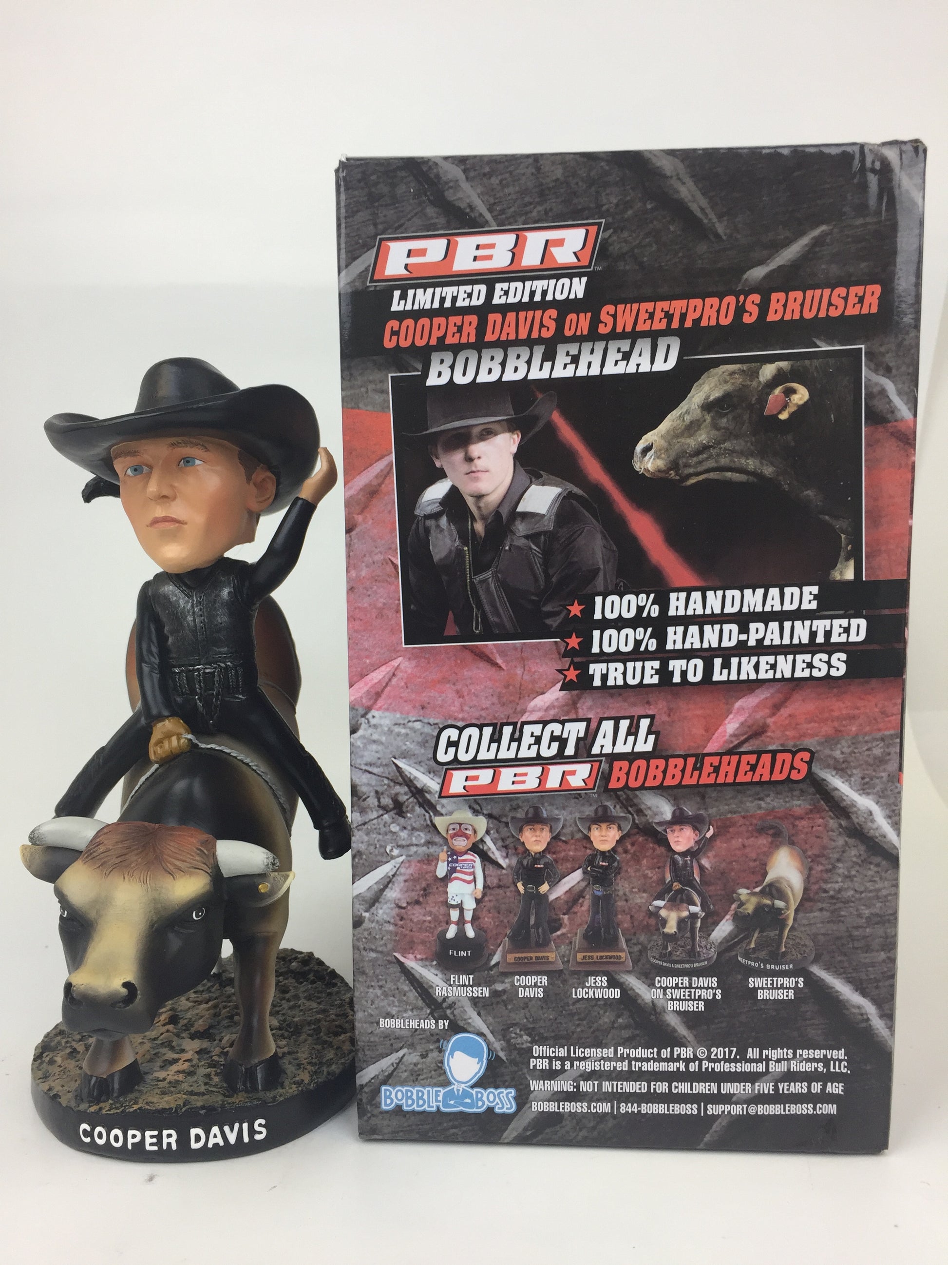 PBR Cooper Davis on SweetPro's Bruiser Bobblehead