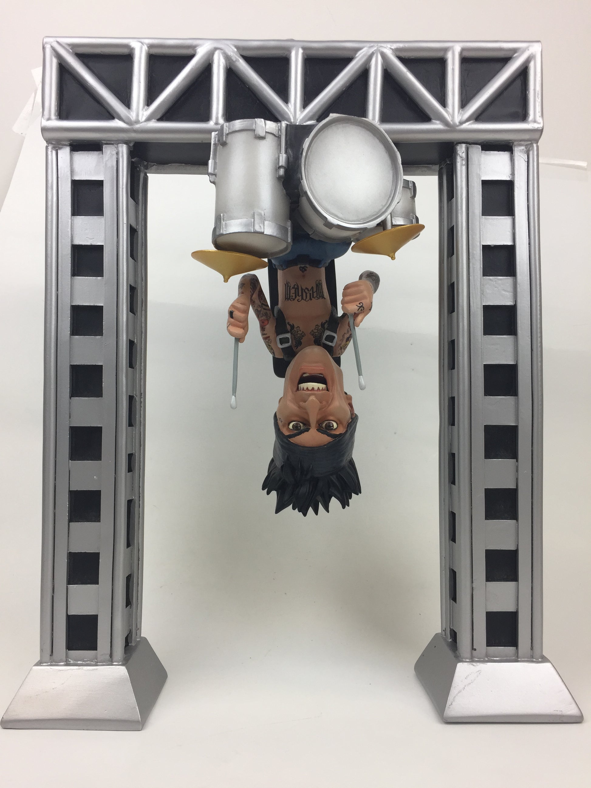 Motley Crue 8" Resin Bobblehead Statue: Tommy Lee with Upside Down Drum Rig