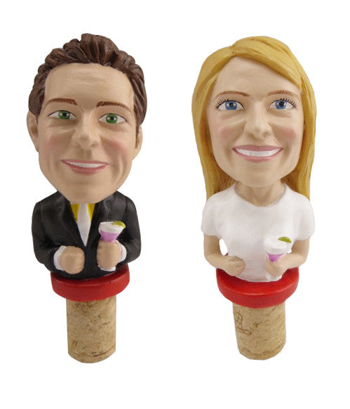 Wine Bobble Stopper Couple