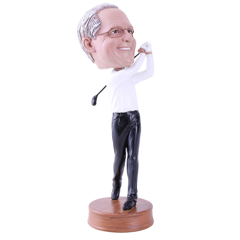 Golfer Swinging Club