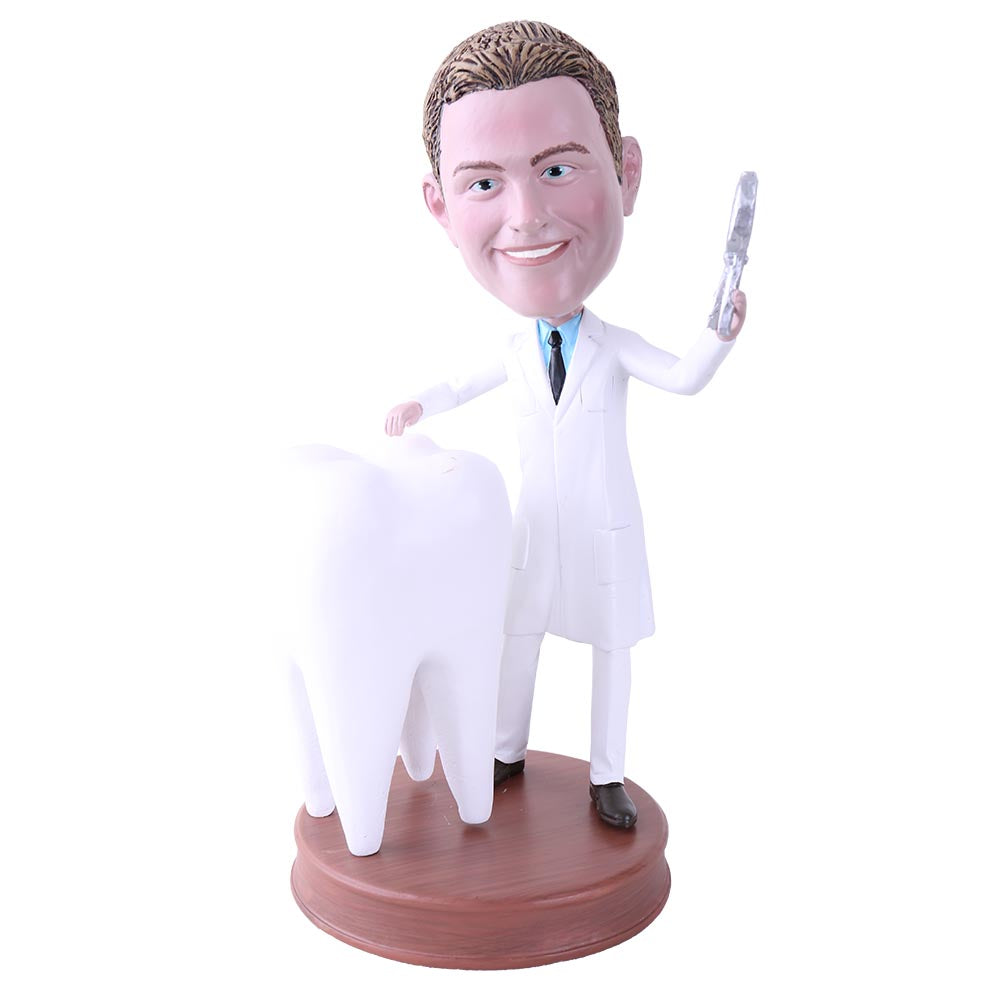 Male Dentist Pulling Teeth