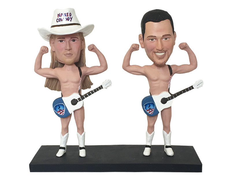 Naked Cowboy Custom Bobblehead: Cowboy Fan