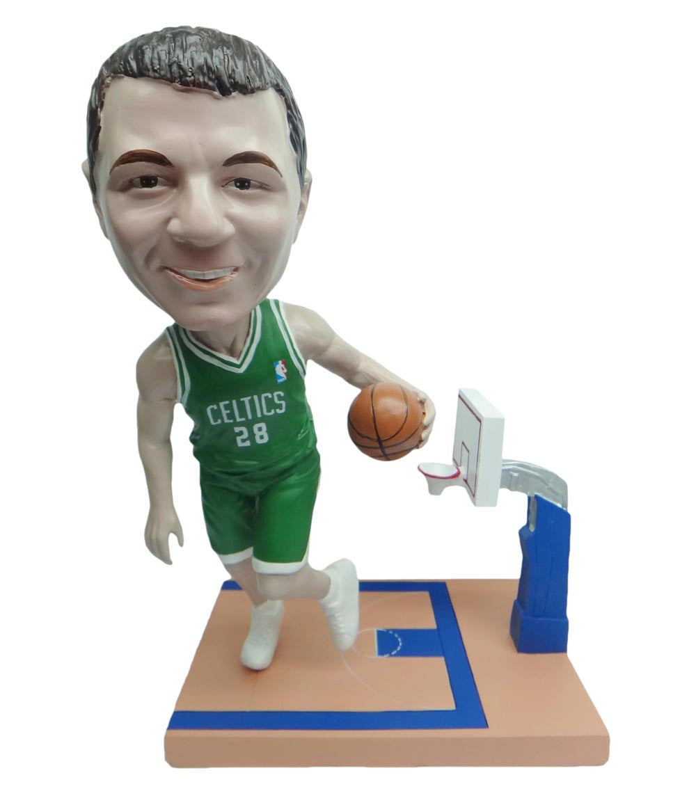 Boston Celtics Driving Towards The Basket
