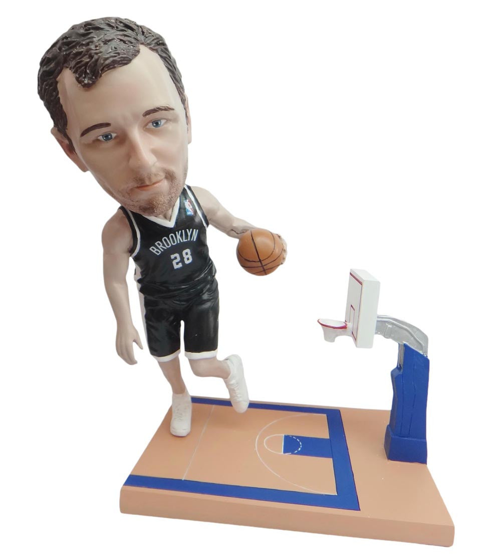 Brooklyn Nets Driving Towards The Basket