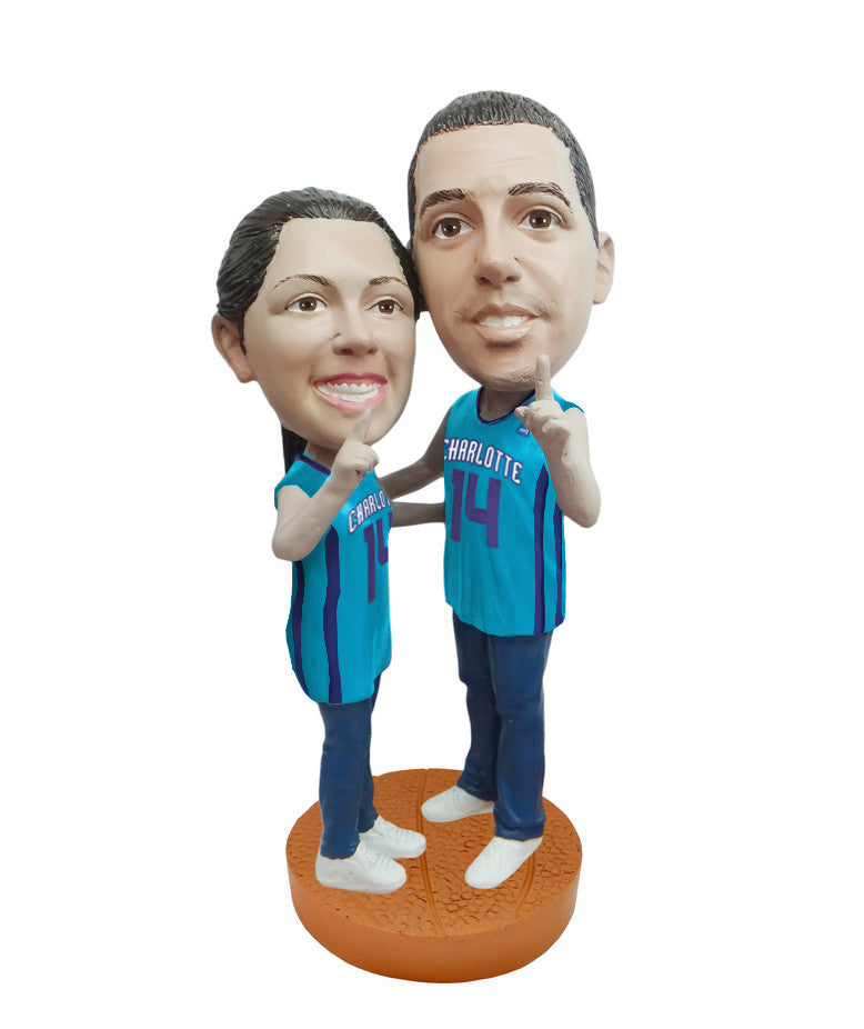 Charlotte Hornets Number One Couple Standard Base