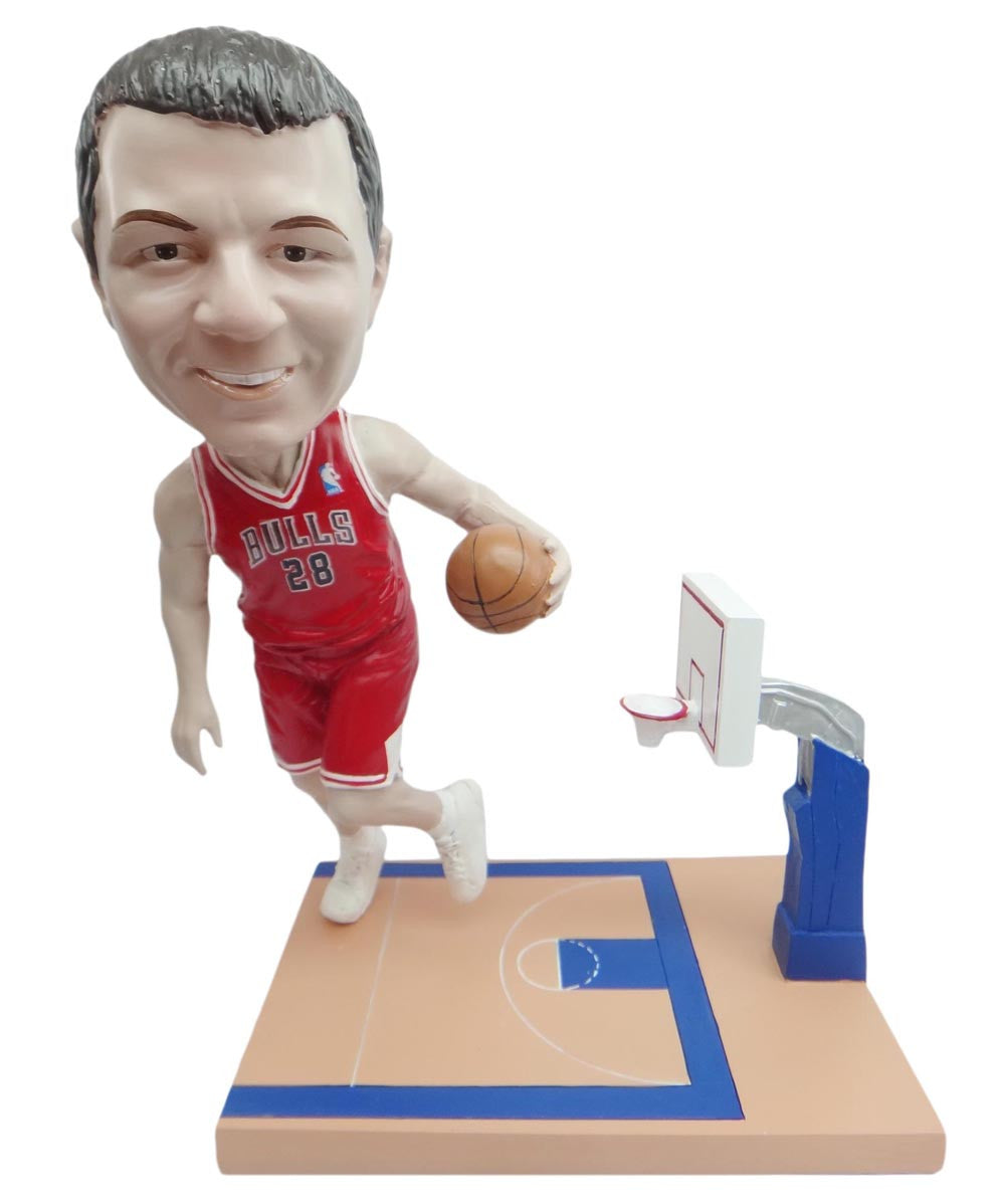 Chicago Bulls Driving Towards The Basket