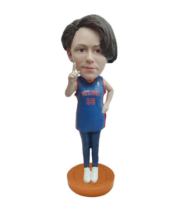 Detroit Pistons Number One Female Fan Standard Base