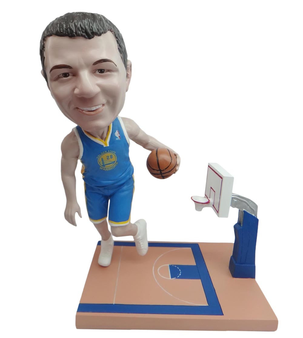 Golden State Warriors Driving Towards The Basket