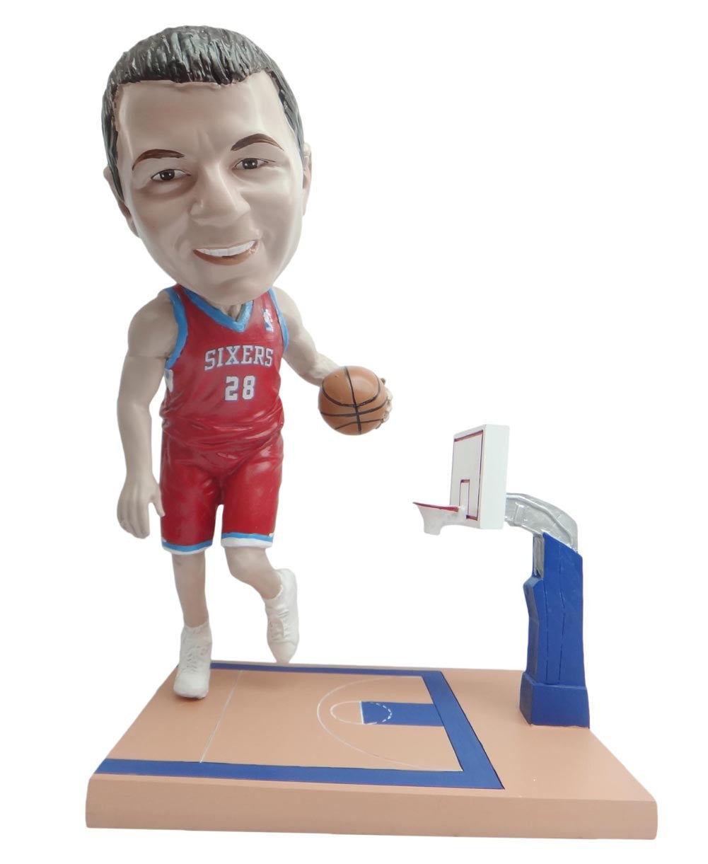 Philadelphia 76ers Driving Towards The Basket