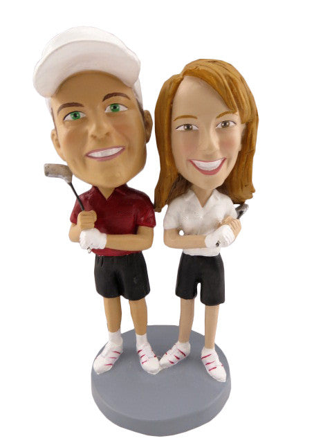 Couples Playing Golf