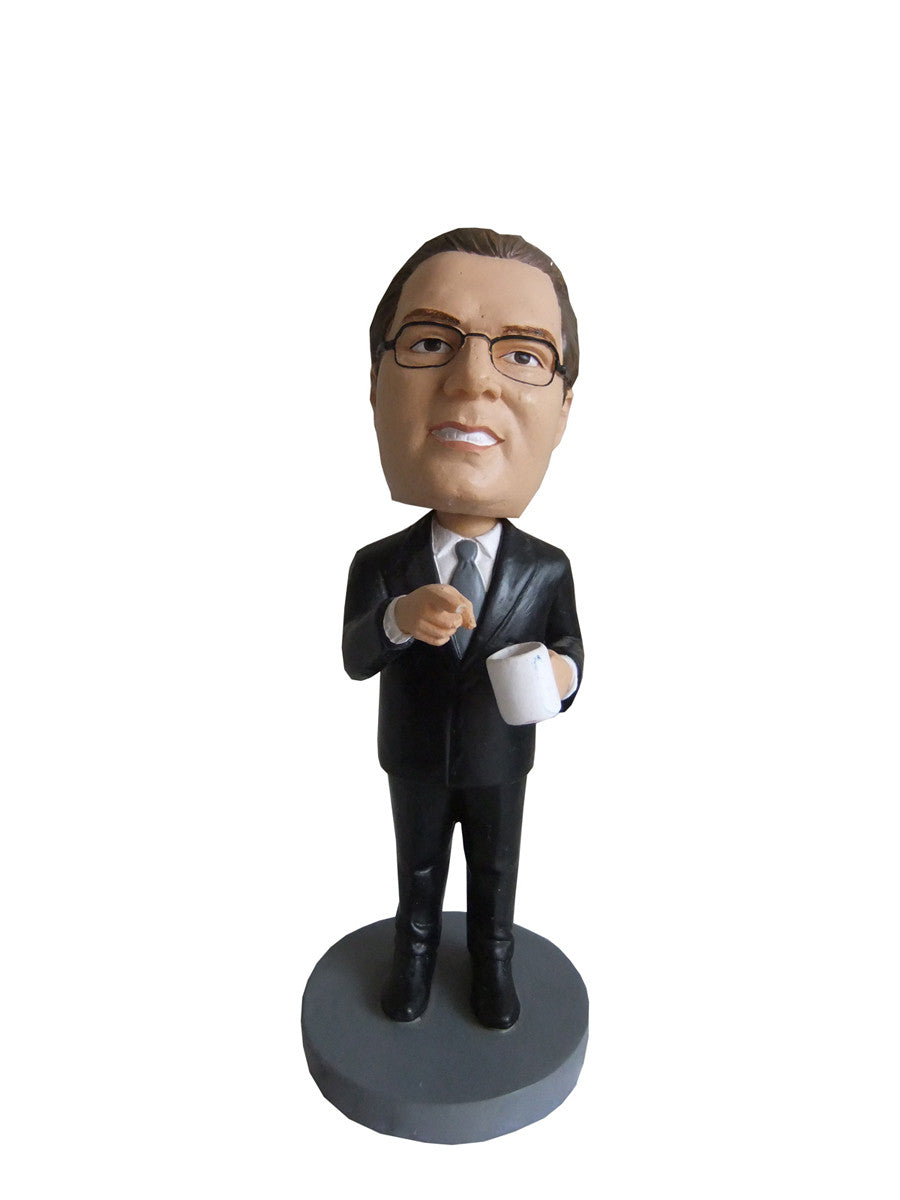 Executive Drinking Coffee