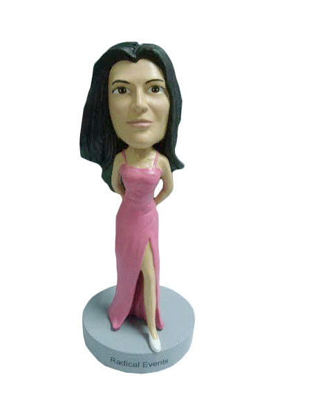 Woman Sexy Evening Dress w/Slit